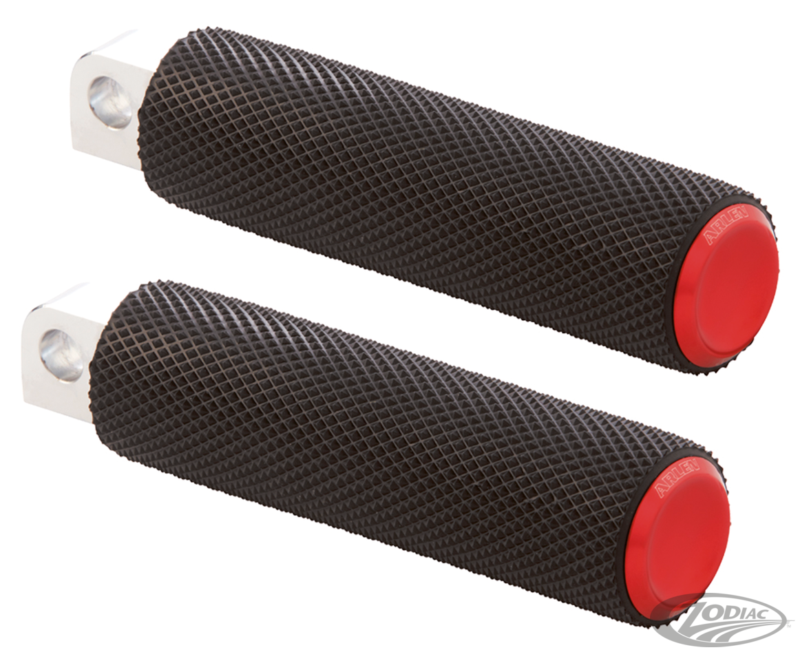 Knurled Fusion Footpegs - Red