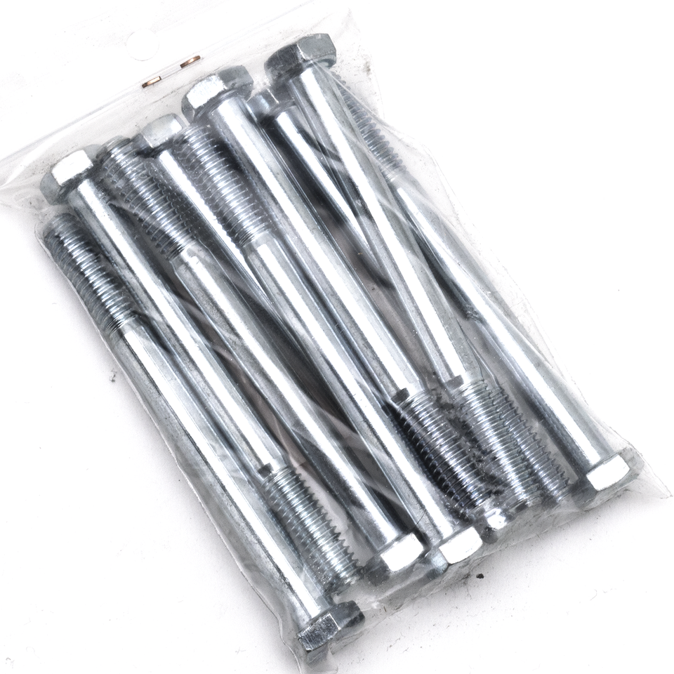 10pck hex bolt 5/16-18x3-1/2" UNC zinc