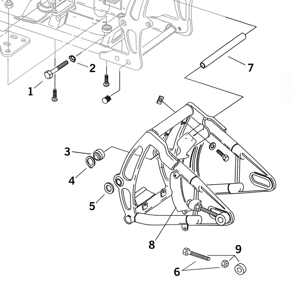Each Spacer for Swingarm bearing