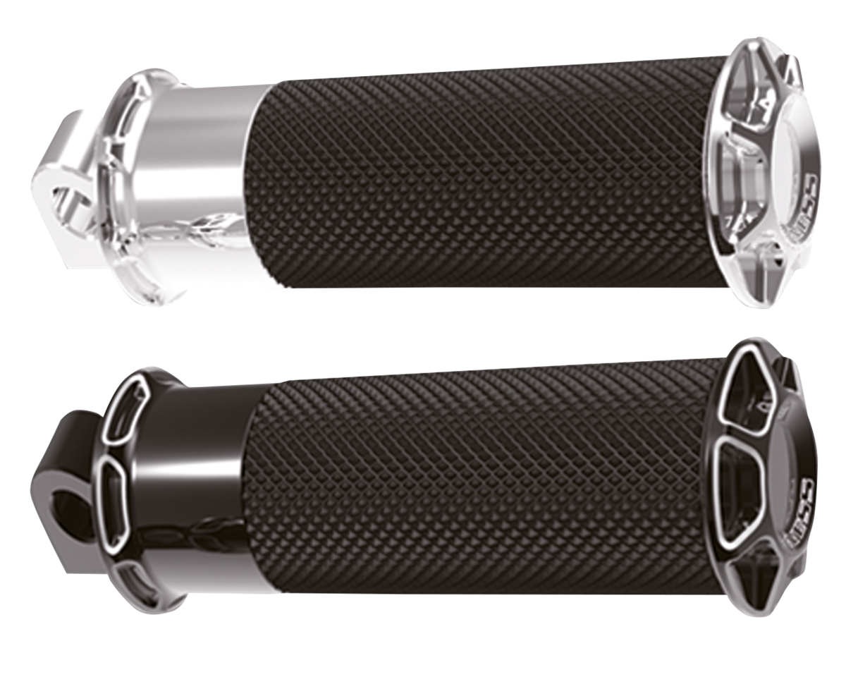 BEVELLED FUSION FOOTPEGS, CHR