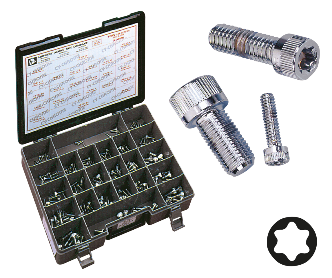 10pck Torx socket head 1/4-20x1 3/8",UNC