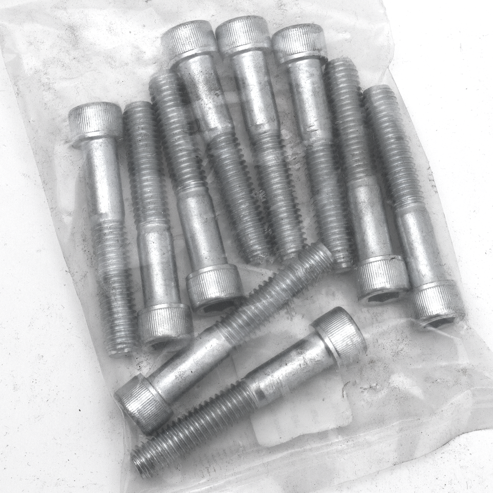 10pck allen bolt 3/8-16x2-1/4" UNC zinc