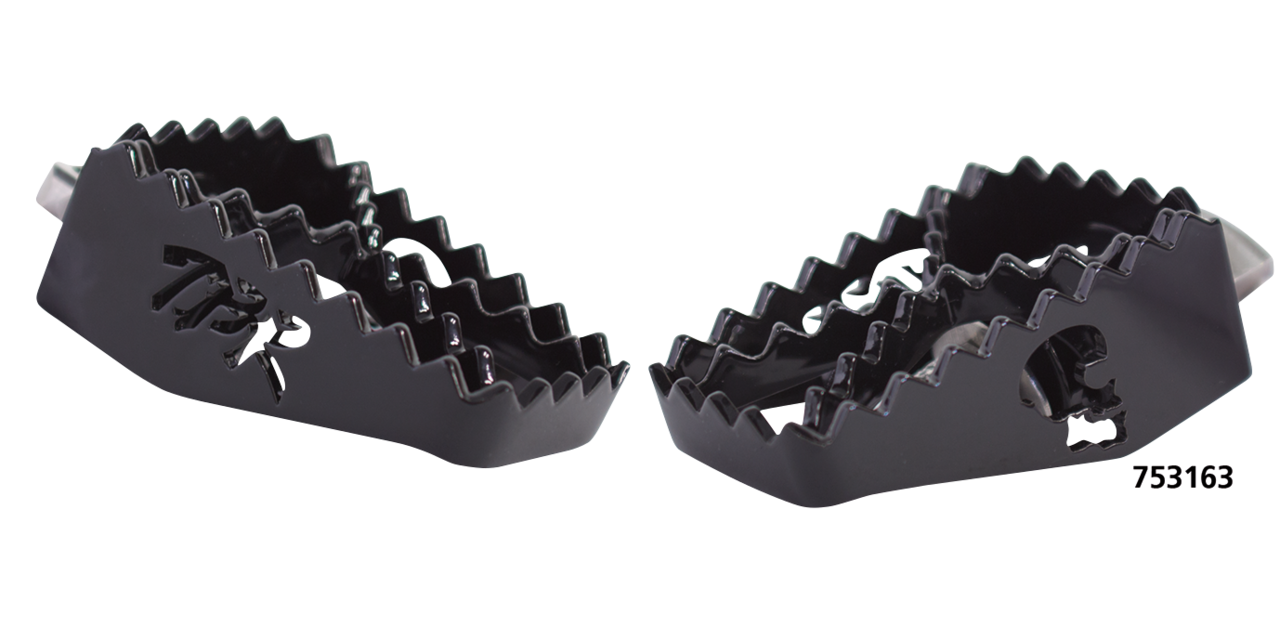 2Bros FXD/XL MX Footpeg SS Black