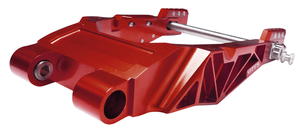 Vity's Billet Swingarm Red FLH/T14-Up