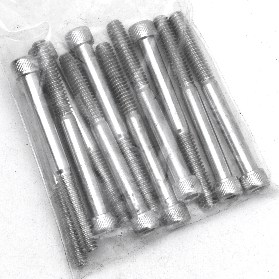 10pck allen bolt 1/4-20x2-1/2" UNC zinc