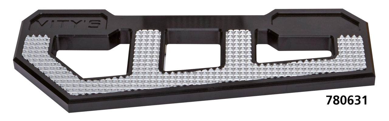 RACING FLOORBOARD BLACK W/ DIAMOND ICE