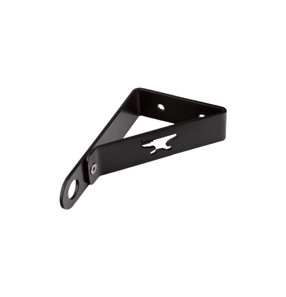 Blk Short bracket license plate 1" axle