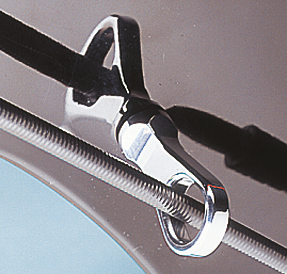 Billet Speedo cable guide chr.