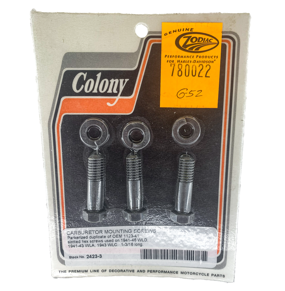 COLONY carb mount kit, parkerized