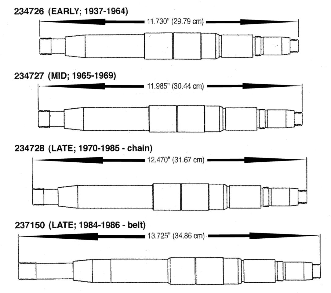 Andrews mainshaft BT41-64