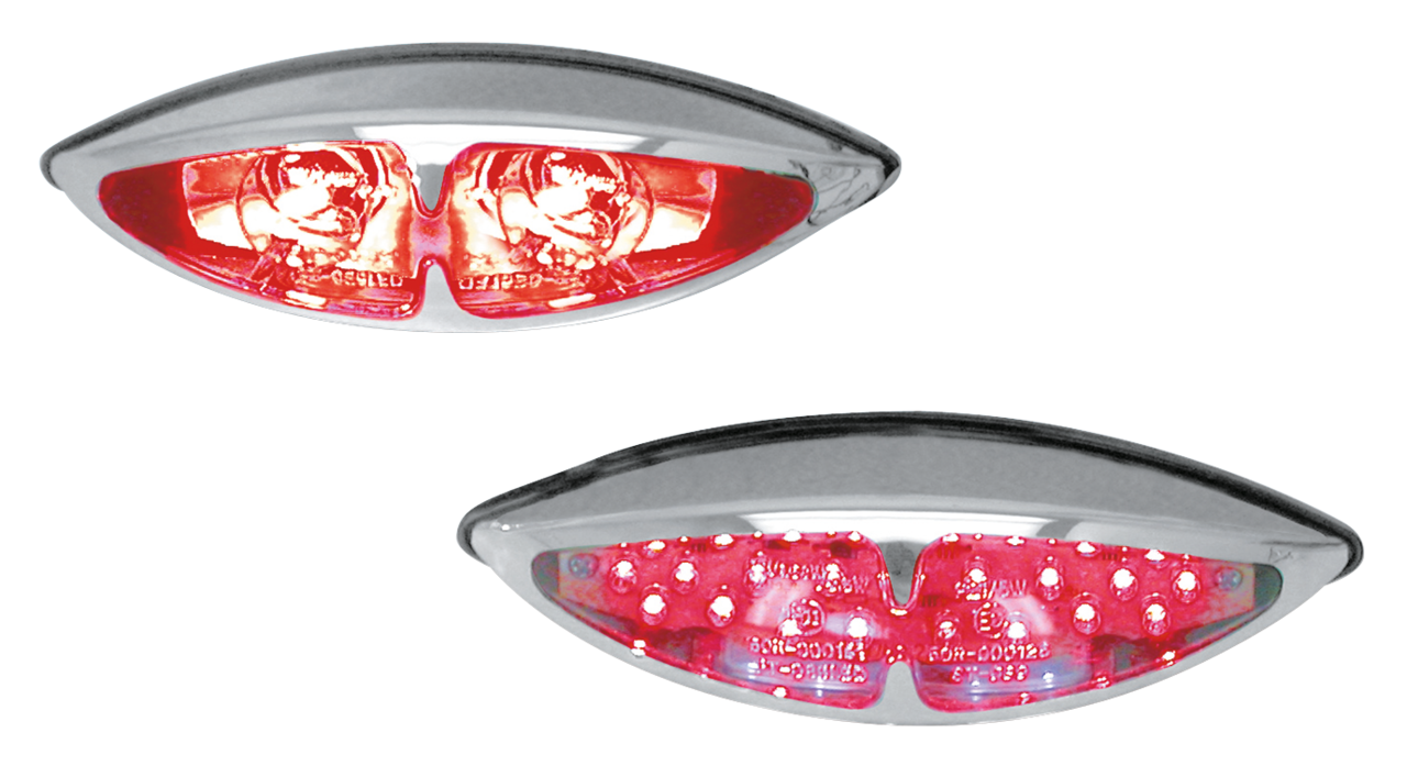 GZP Sky Hawk taillight 2 bulbs red lens