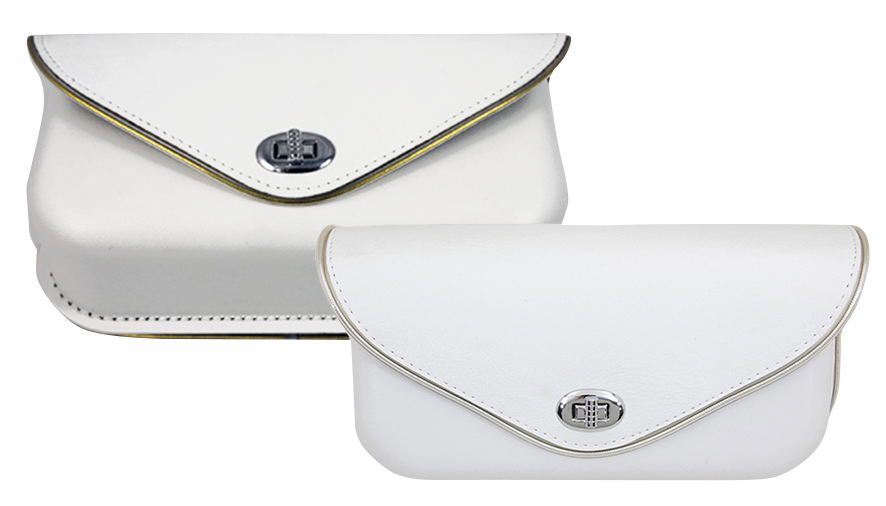 Windshield Pouch White/Silv Trim FL60-84