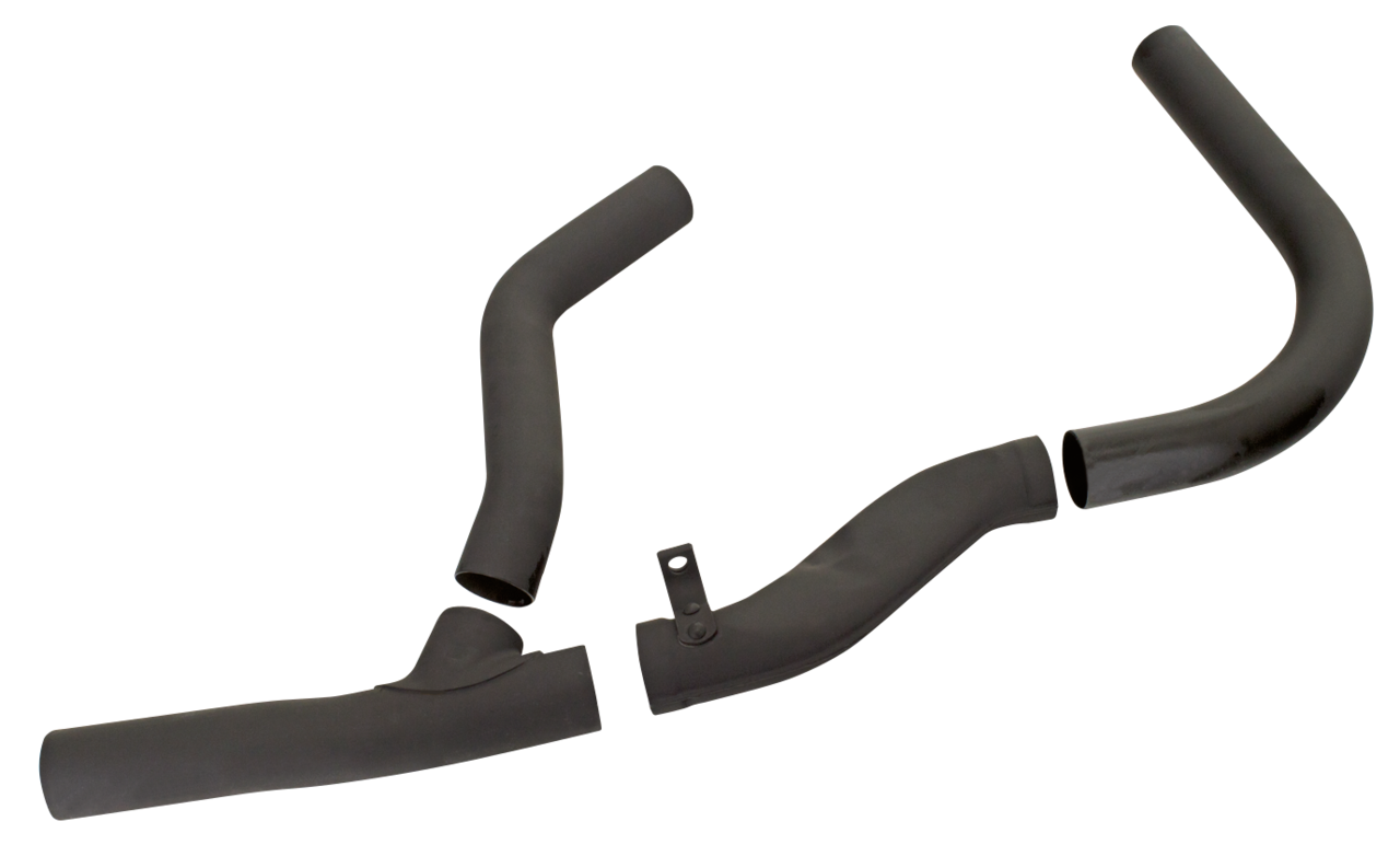 Knucklehead replica 4-pc headers blk