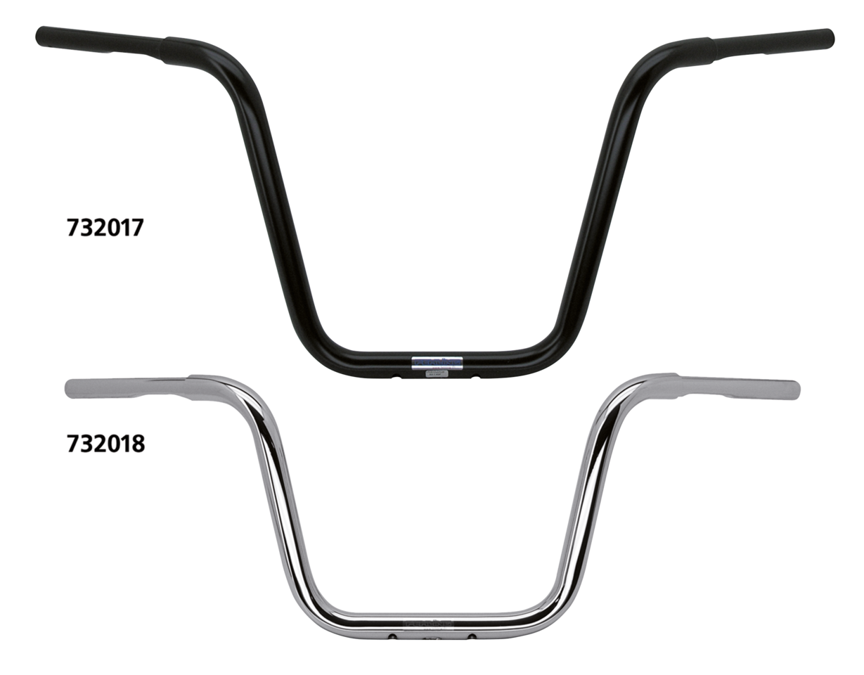 Apehanger 1-1/4" 40cm high 5 hole Black