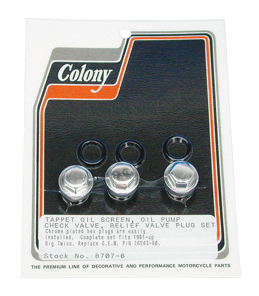 Oil pump and Tappet Screen plug set