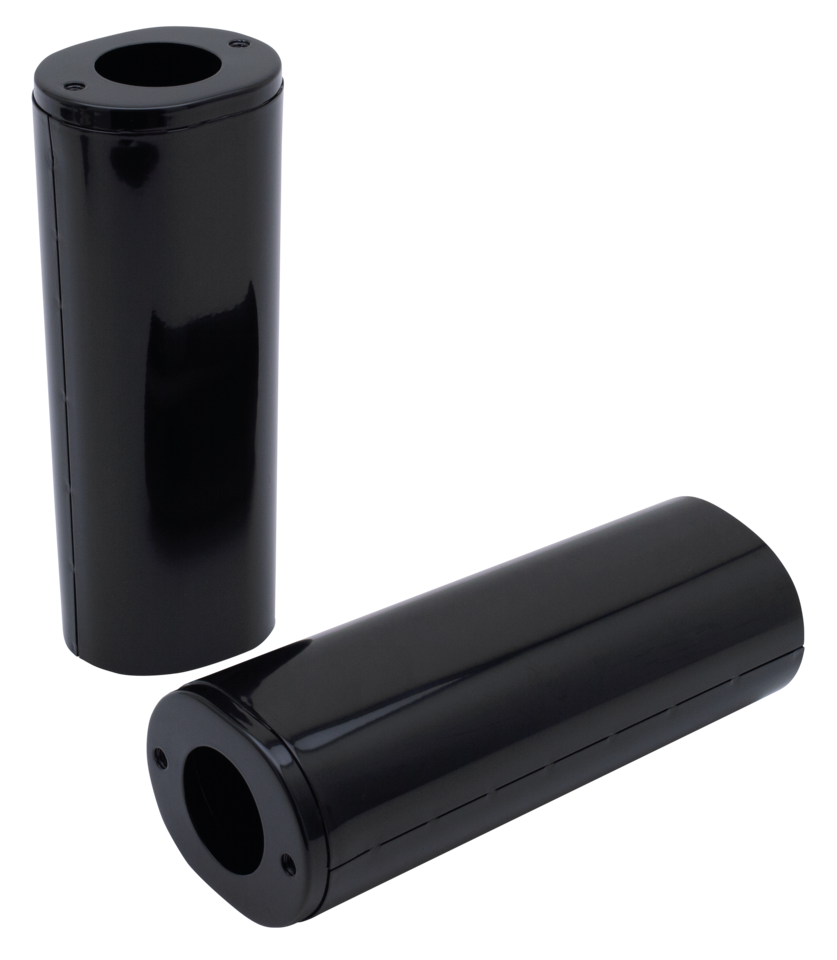 GZP Black Slider covers (pair) +2"