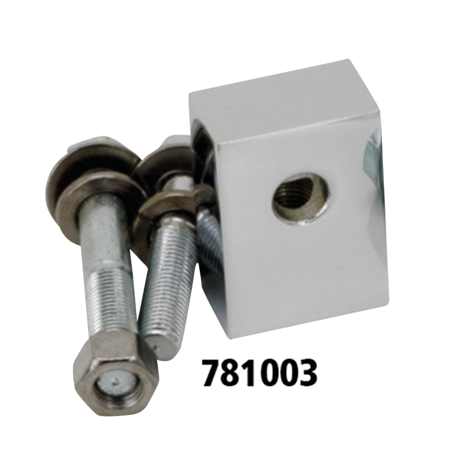 Chrome headlamp mount block FLST86-96