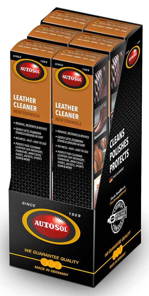 6pck Autosol Leather Cleaner 75ml