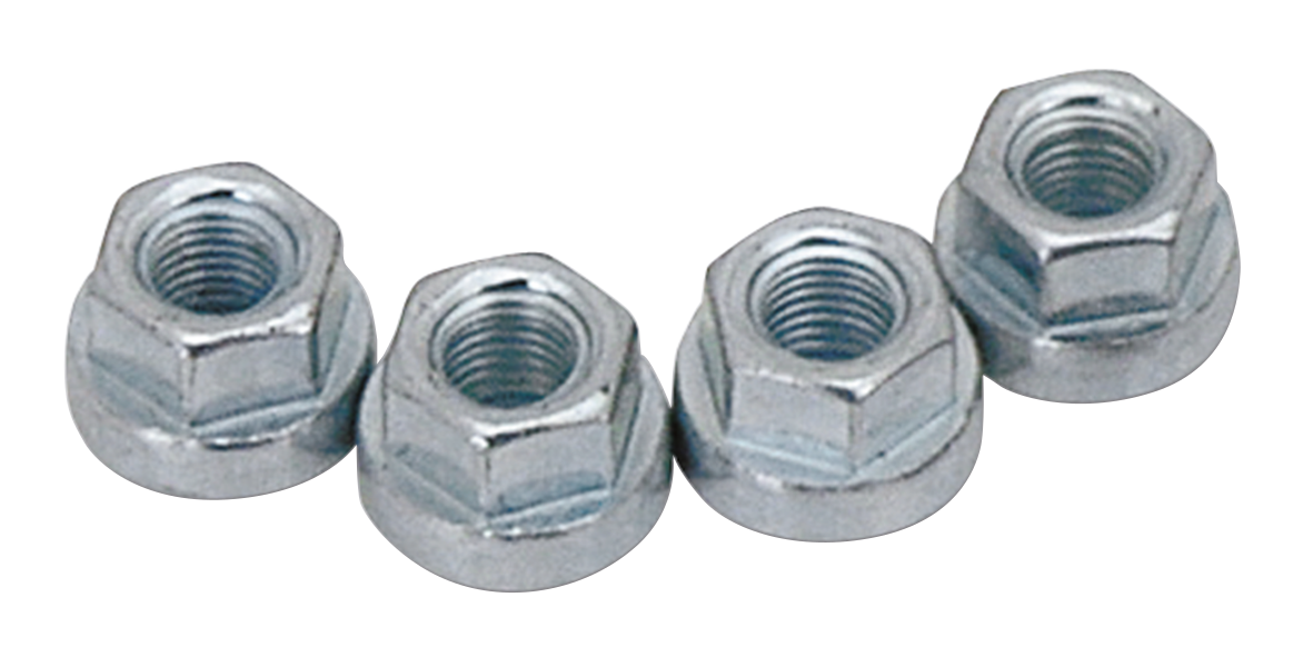 4pck Nuts, 5/16-24 hex flange