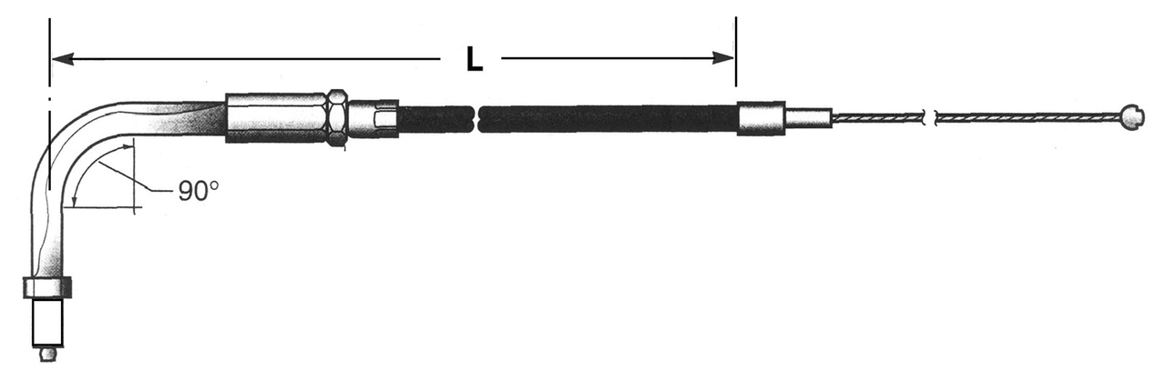 Chromite FLHSE02 LN=42" 90¬ throttle