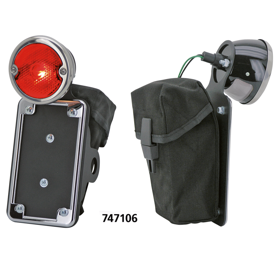 NSC 32 taillight w/vert.lic.mount w/bag