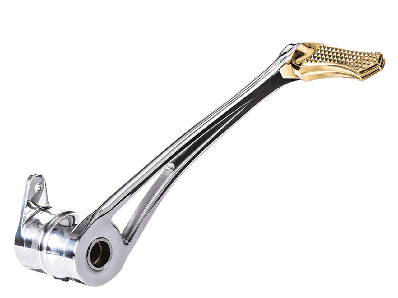 DMND BRAKE ARM POL+BRASS PEG FLH/T08-13