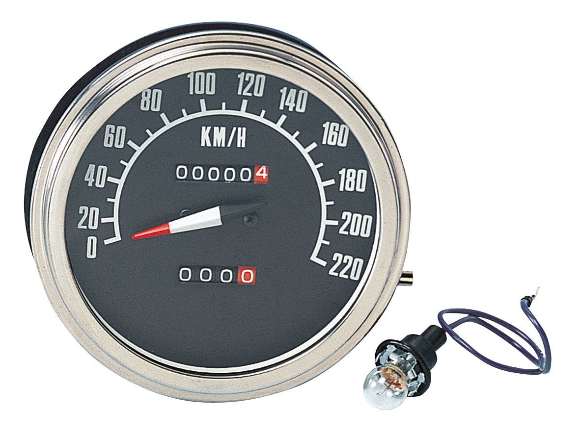 GZP Speedo KPH, late style Black Face, 2