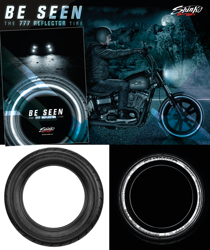 Shinko F777 reflector 100/90H-19 61H TL