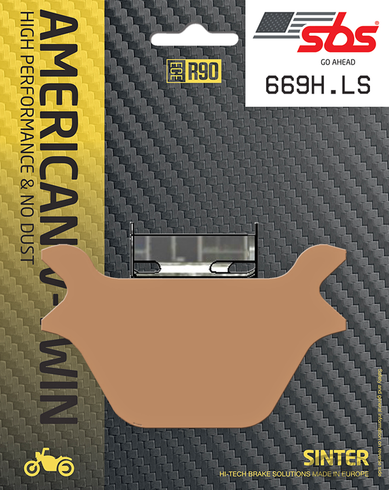 SBS Rear Sinter street brake pads 669LS