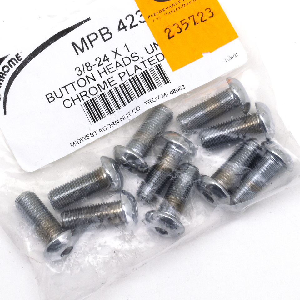 10pck Button head screws 3/8-24x1 UNF