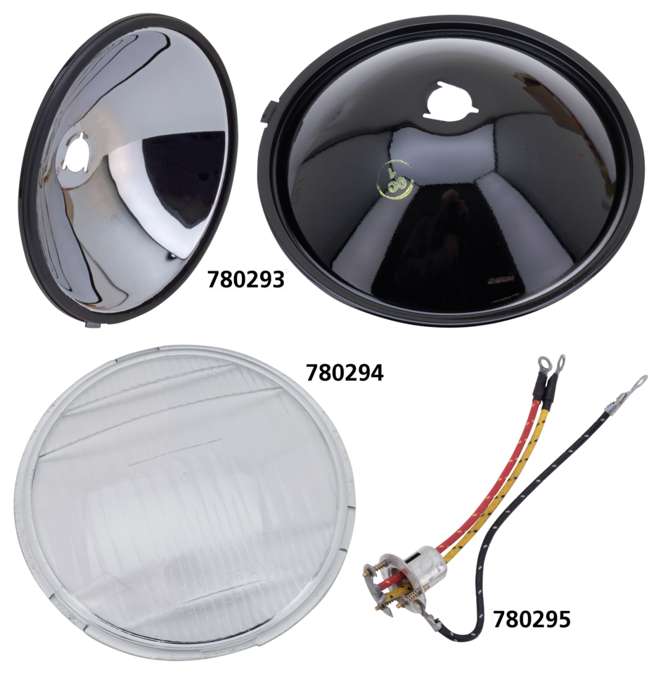 Replica springer headlight mirror w/seal