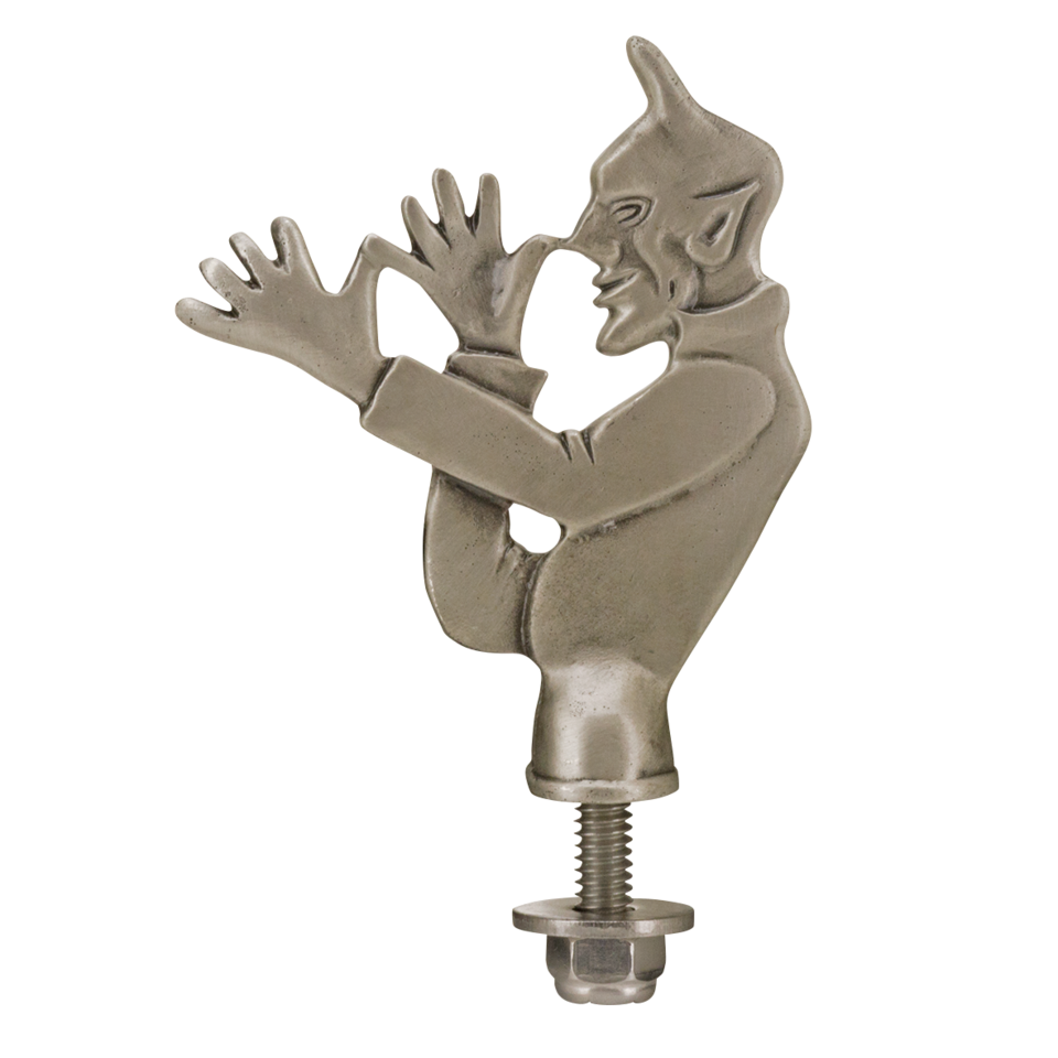 Devil license plate topper