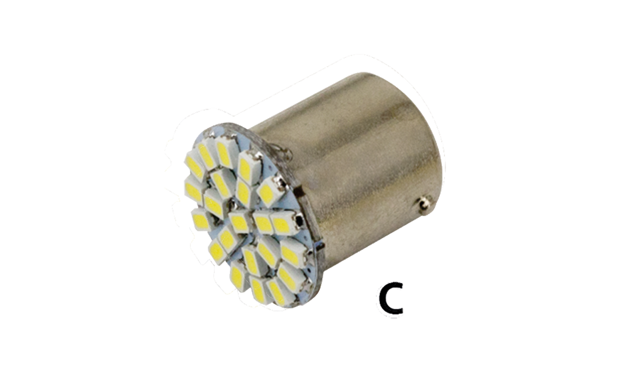 GZP Synapse 22LED Red 1156 single bulb