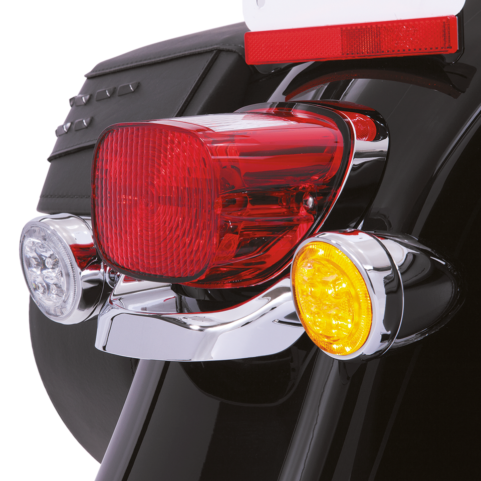Fang Signal Light Inserts AMBER Chrome