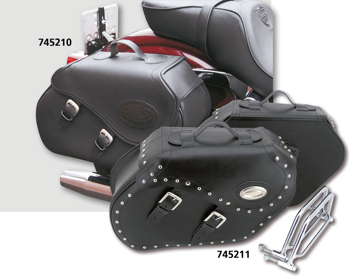 K-Drive leather saddlebag kit FXD91-06