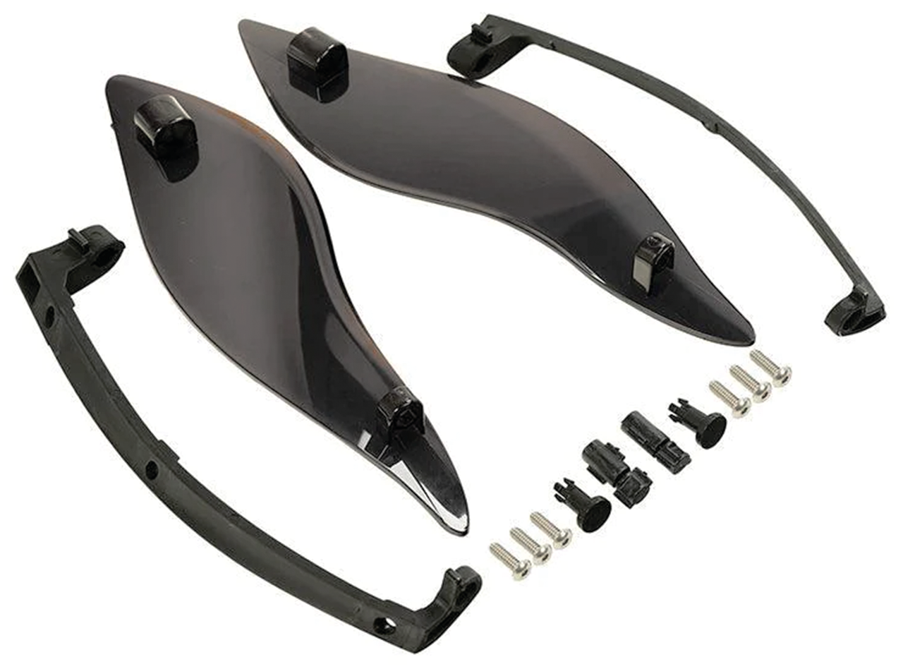 Side Wing Air Deflectors Smoke FLH/T-14-