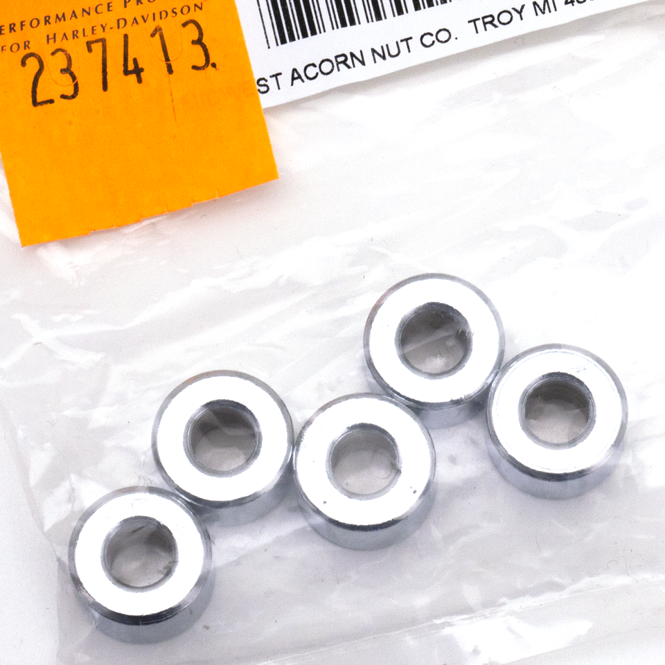 5pck Spacers 1/4"Ix5/8"Ox3/8"L chrome
