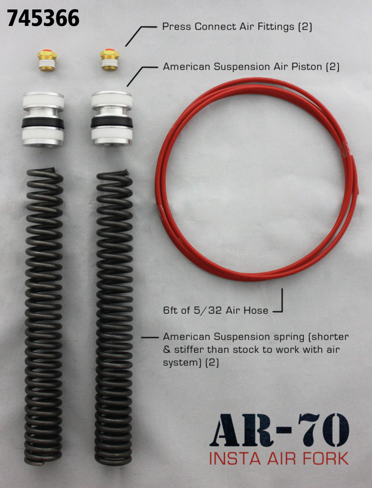 A.S. air piston kit 41mm fork w/A.S.tree