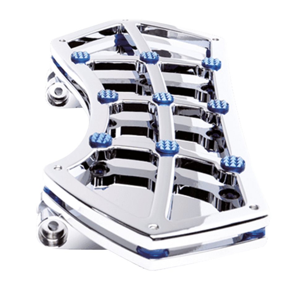 DIAMOND FR FLRBRD CHR W/ GEMS BLUE