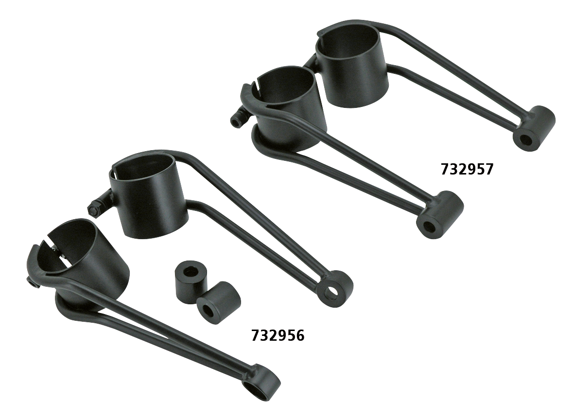 Vintage black 39mm light brackets