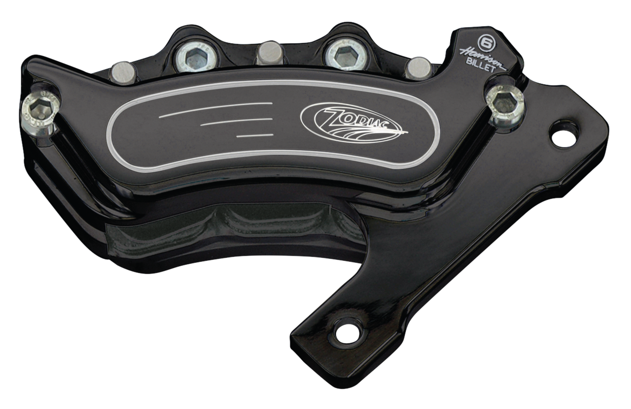 Blk Billet-6 Caliper, fits Fat Bubba R/H