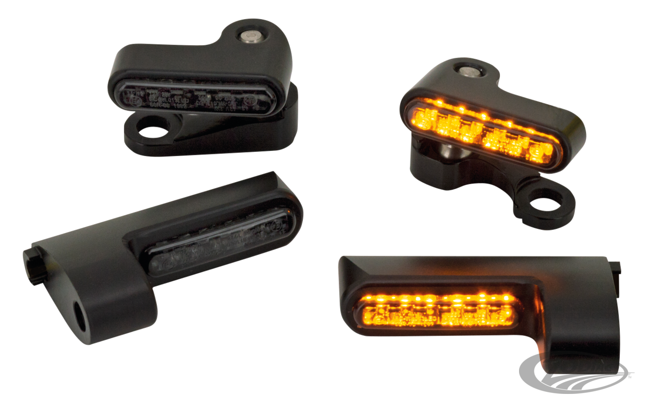 Front turn signals black XL/FXD/F*ST