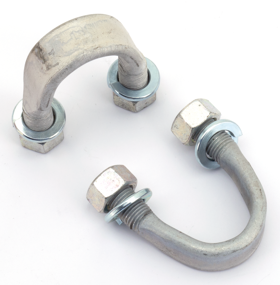 U-BOLT guard rear w/ nuts set 2 WL whPlt