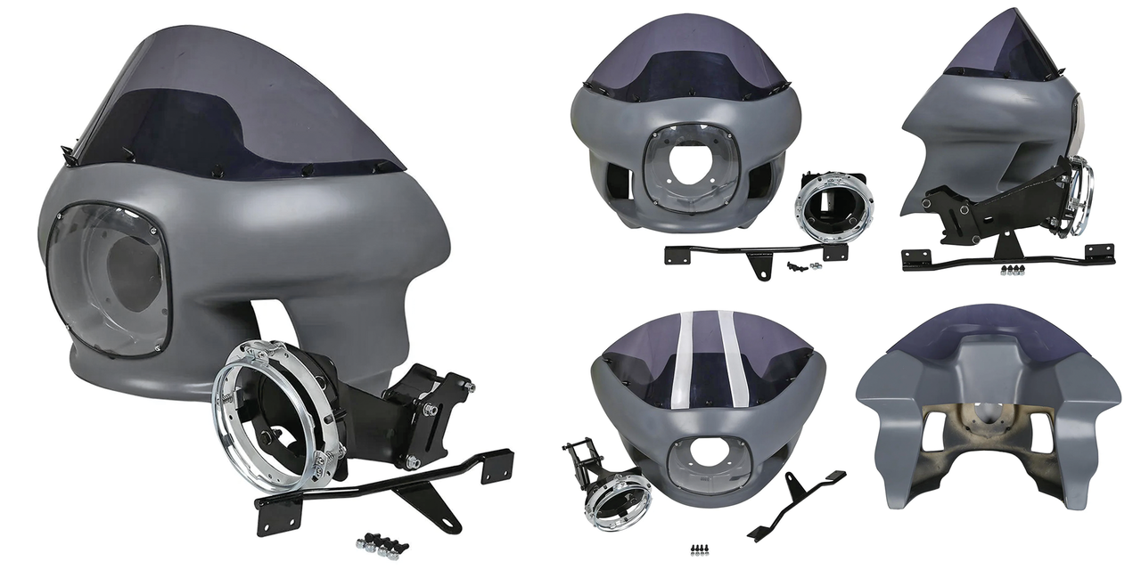 7" FXRP Fairing Unpainted Smoke FXD06-17