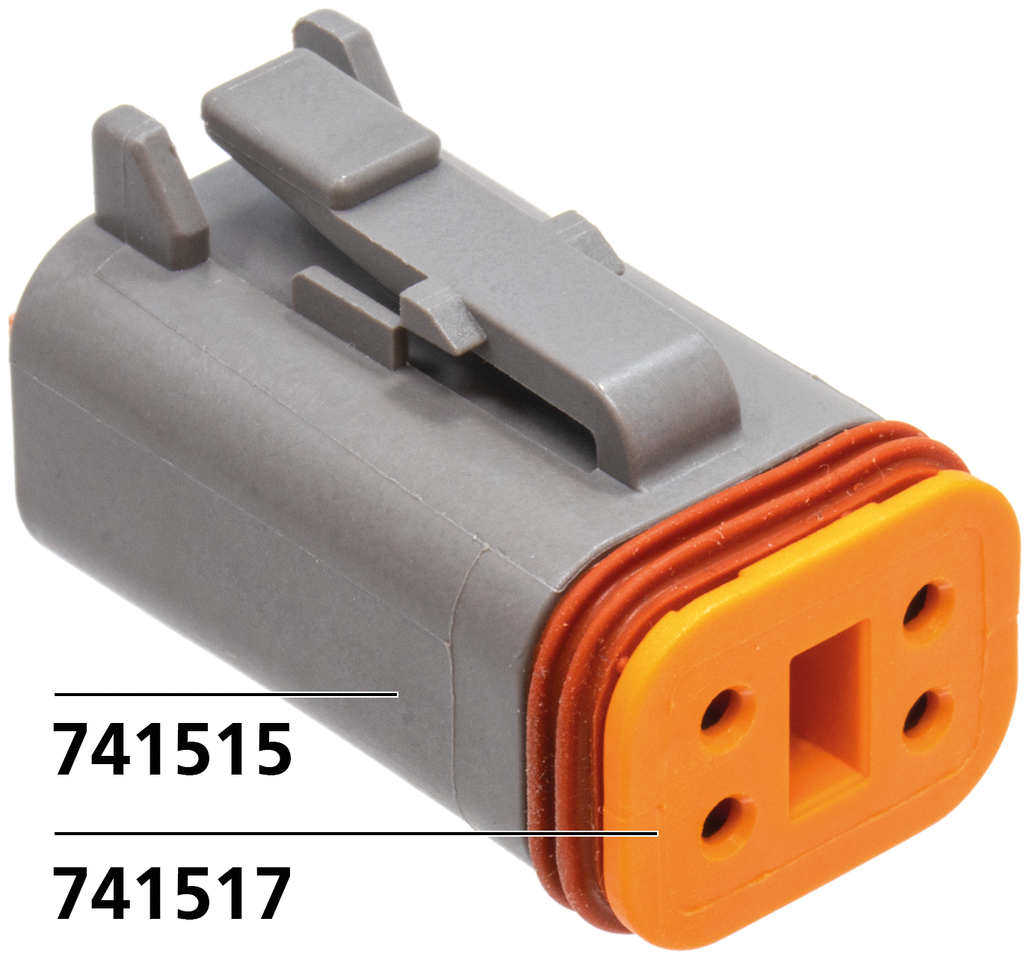 Wedge for 4 pole socket housing