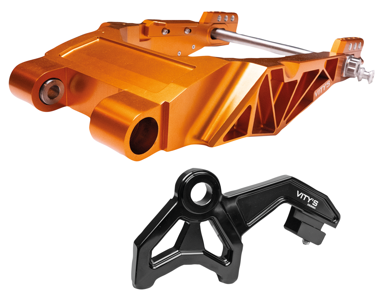 Vity's Billet Swingarm Silver FLH/T14-Up