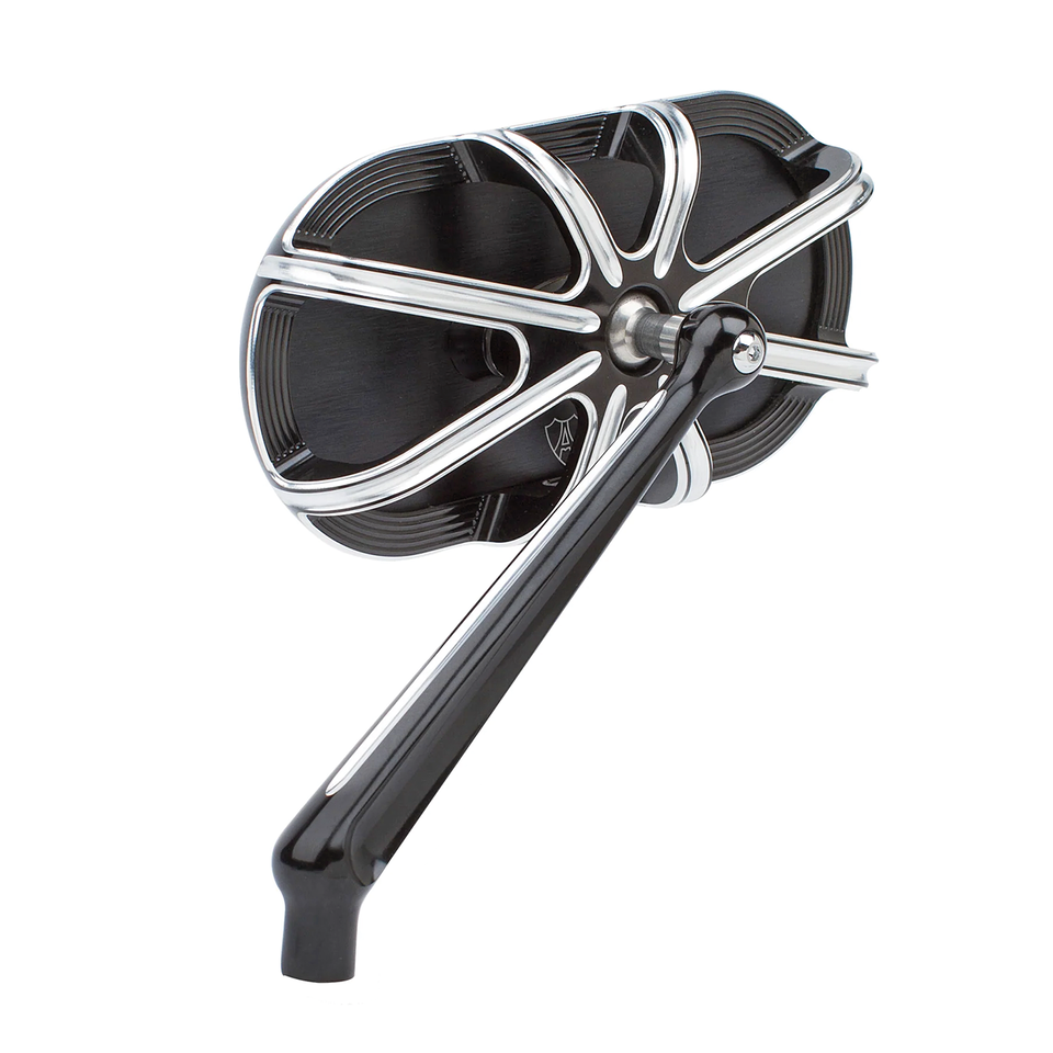 10-Gauge Caged series blk mirror left