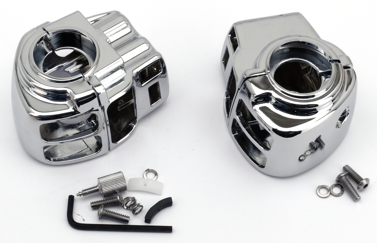 Chrome switch housings FLH/T96-13 w/CC