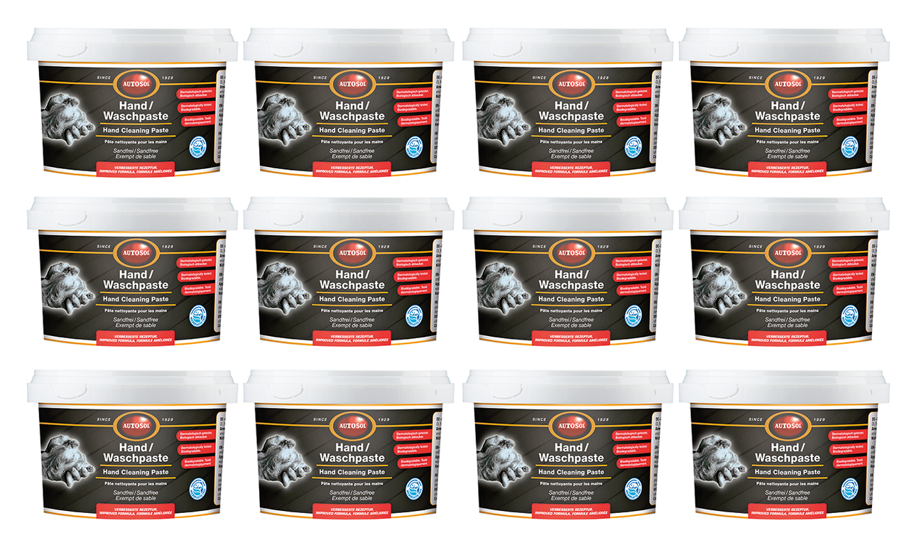 12pck Autosol Hand Cleaning Paste 500ml