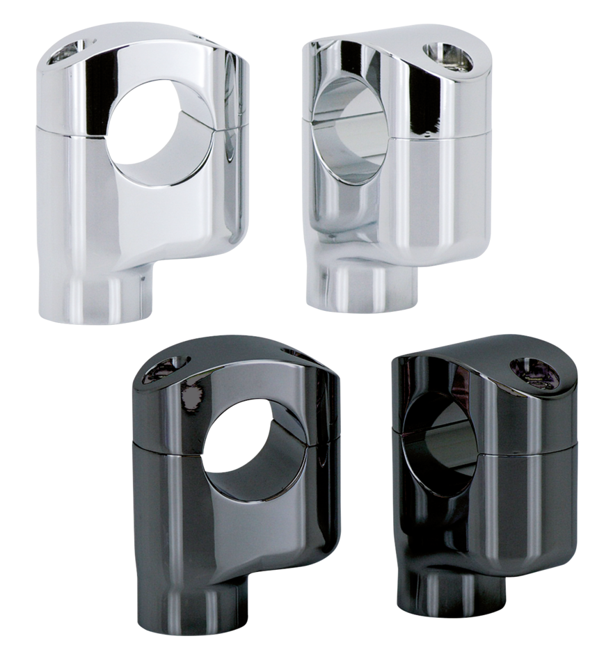 GZP Chr offset risers 3.25" high 1.25" b